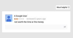 Bad Google Review