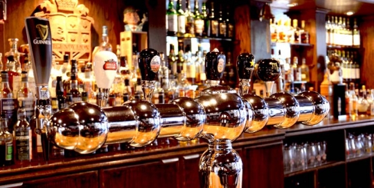 Burgundy Lion Pub Bar