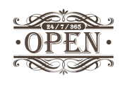 Open sign