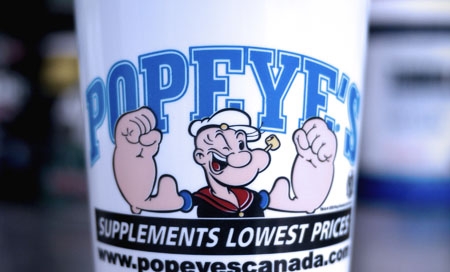 Popeye's Supplements Cup