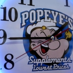 Popeye's Supplements Clock