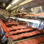 Salaison Limoges Boucher Shop Meat Display