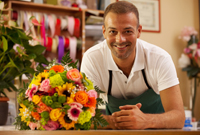Florist Waiting for Customers